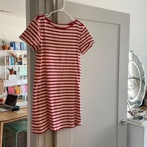 Red and White Striped Lou and Grey Shift Dress